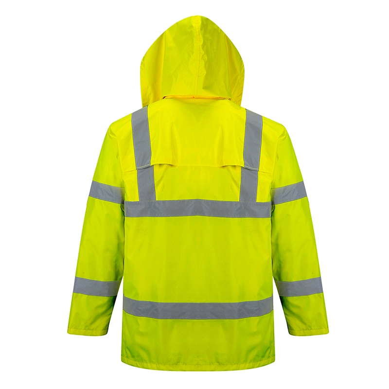 HI VIS YELLOW RAIN JACKET