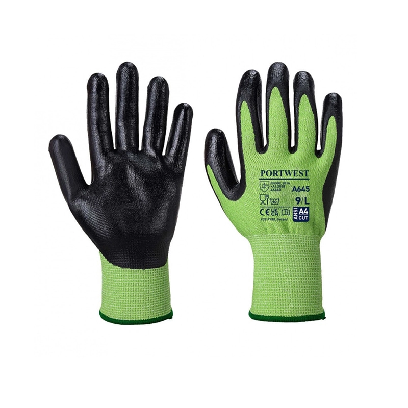 Cut Level D, Nitriel Foam Gloves