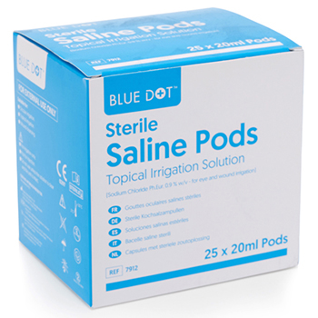 Blue Dot 20ml Eye Wash Pods (25 Pack)