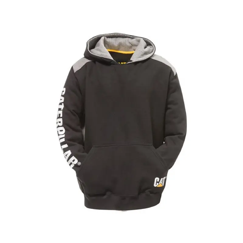 Logo Panel Hooded Sweater