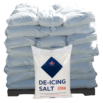 White De-Icing Salt 1 Pallet (49 x 25kg Bags)