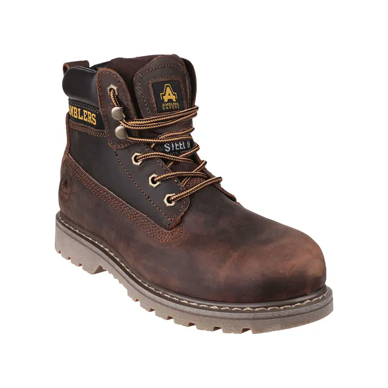 Crazy Horse Lace-up Safety Boot