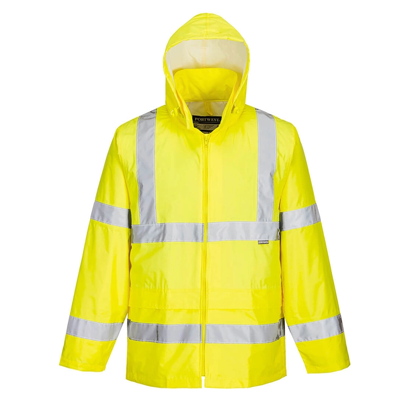 HI VIS YELLOW RAIN JACKET