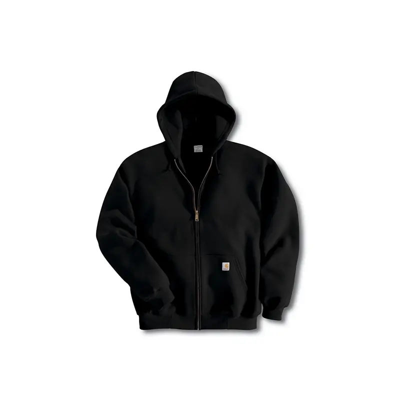 Midweight Hooded Zip Front Sweatshirt