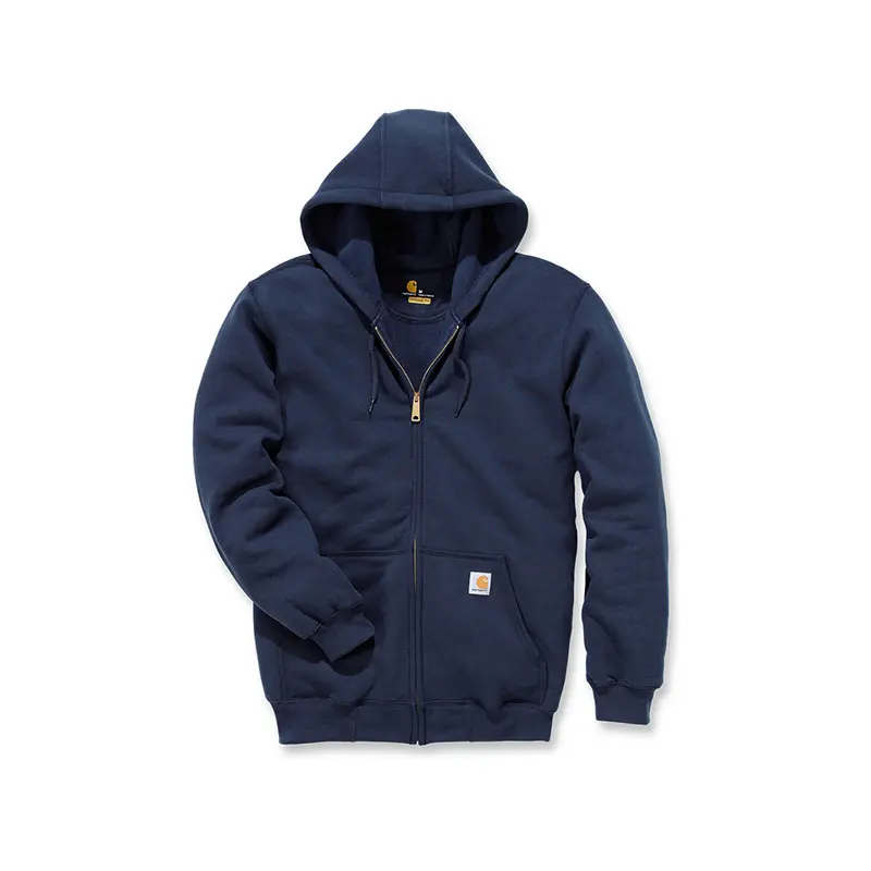 Midweight Hooded Zip Front Sweatshirt
