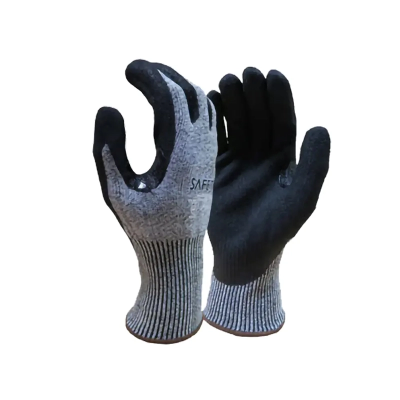 Cut E, Sandy Nitrile, Reinforced Glove 