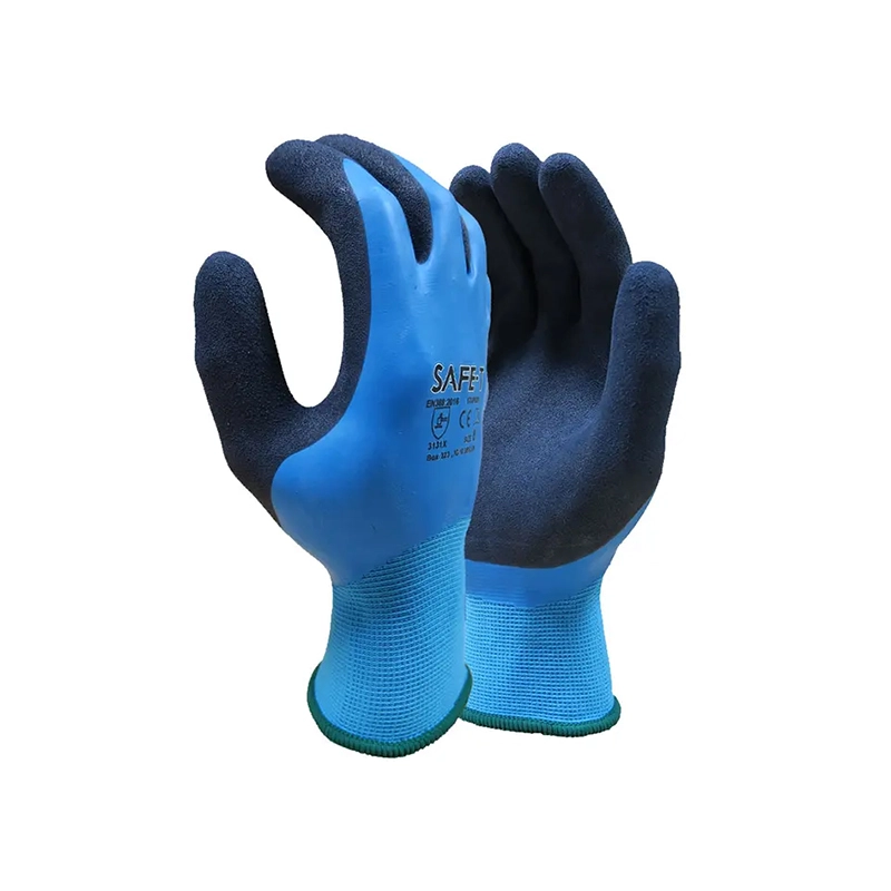 WATERPROOF GRIP GLOVES, FOAM LATEX PALM 