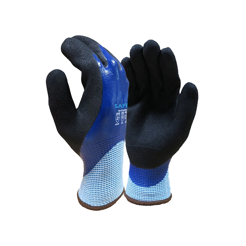 Cut D, Sandy Nitrile, Winter Waterproof Glove