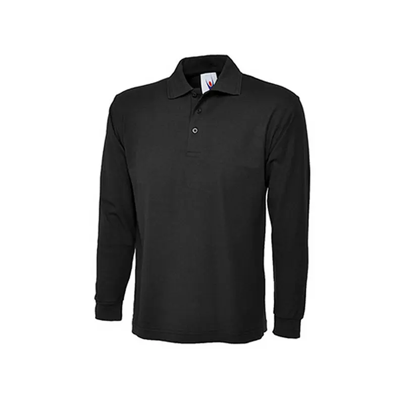 Long Sleeve Pique Polo Shirt