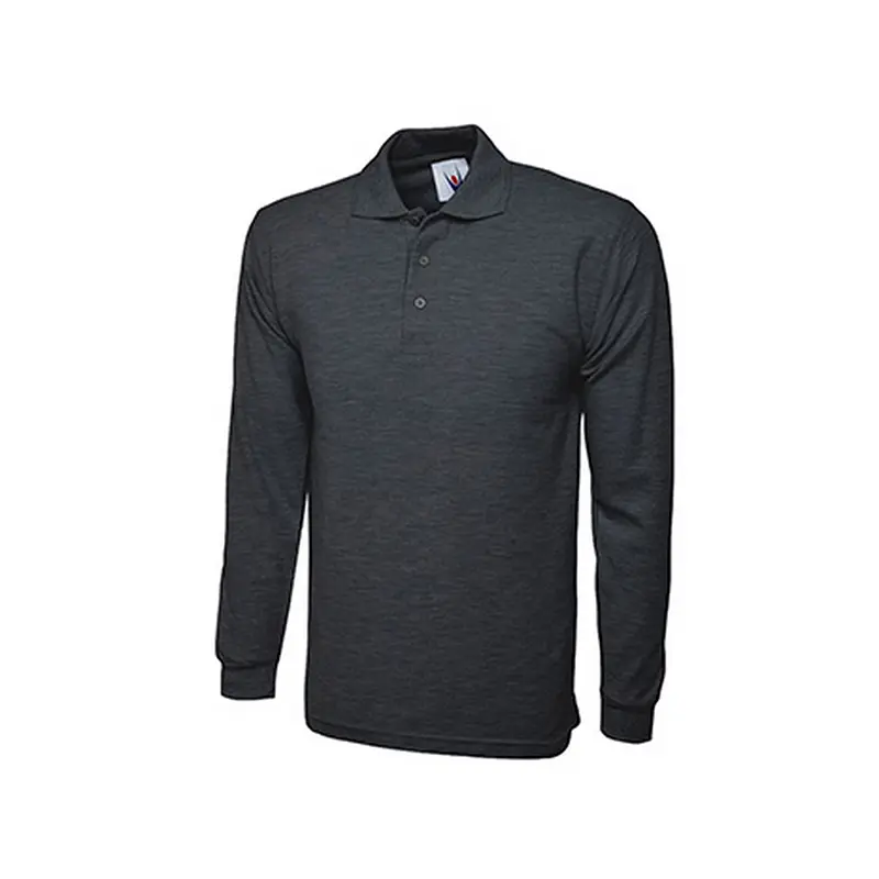 Long Sleeve Pique Polo Shirt