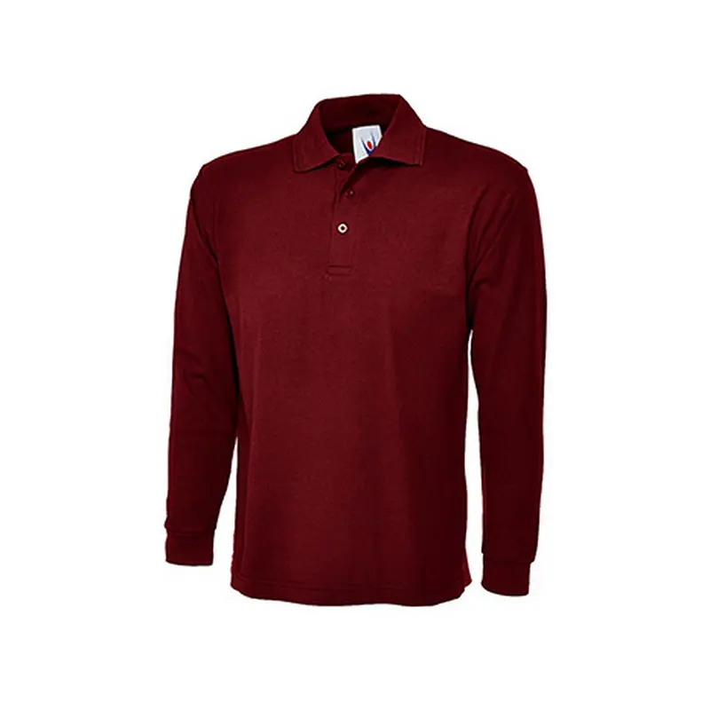 Long Sleeve Pique Polo Shirt