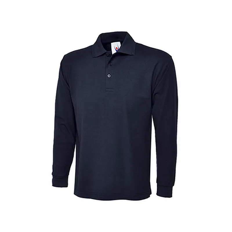 Long Sleeve Pique Polo Shirt